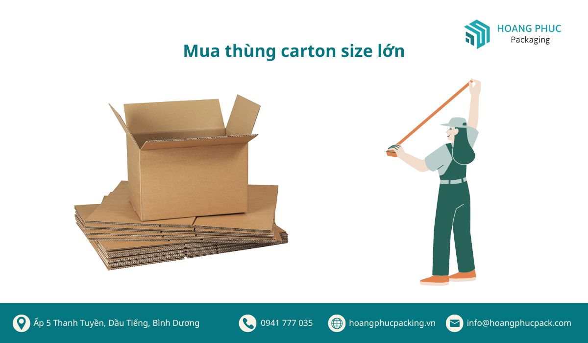 Mua thùng carton cỡ lớn